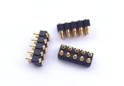 10pin Double row SMT&SMD type pogo pin connector item SMT-254-6H-D10-11