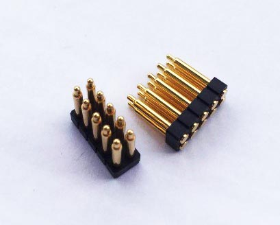 10pin 12.0mm height SMT&SMD type pogo pin connector item SMT-254-12H-D10-11