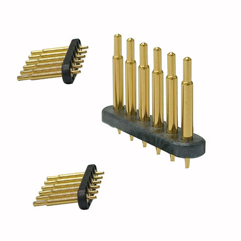 6pin pogo pin Single row connector