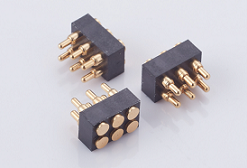 SMT 6pin double row pogo pin connector