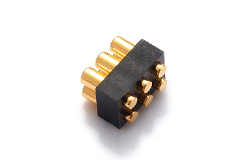 6pin female type double row pogo pin connector