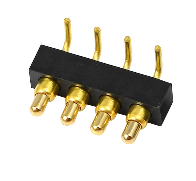 4pin right angle pogo pin electrical connectors