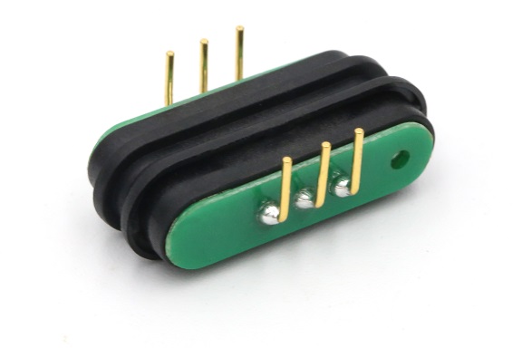 3 pin Right Angle Magnetic Connector