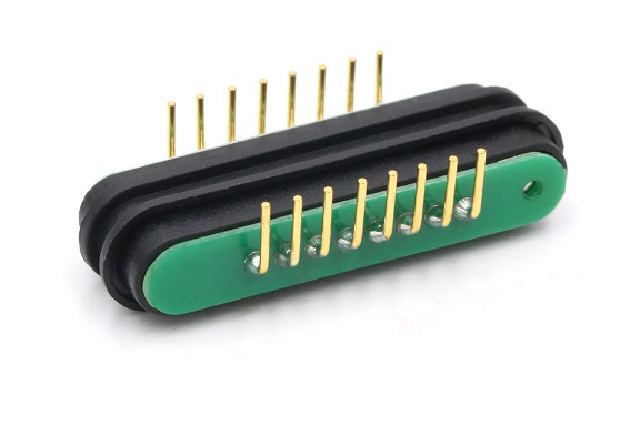 8 pin Right Angle Magnetic Connector