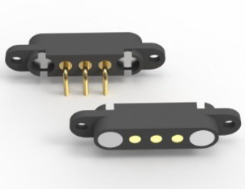 3pin right angle magnetic connector