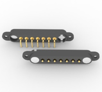 7pin right angle magnetic connector with Screw hole