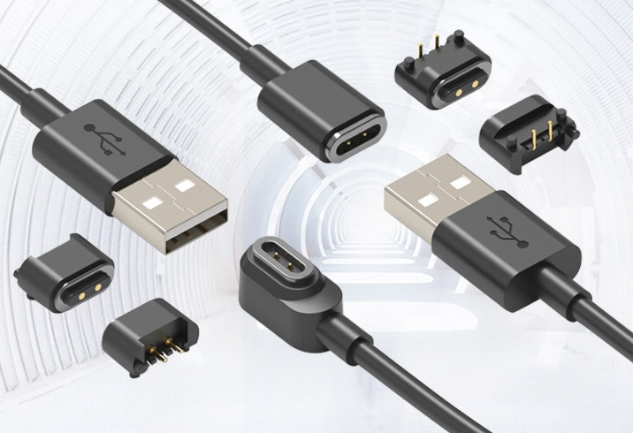 2pin magnetic charging cable for smart wearable small appliances
