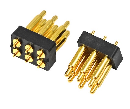 Pogo pin type connectors