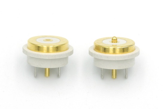 1 pin White magnetic connector 