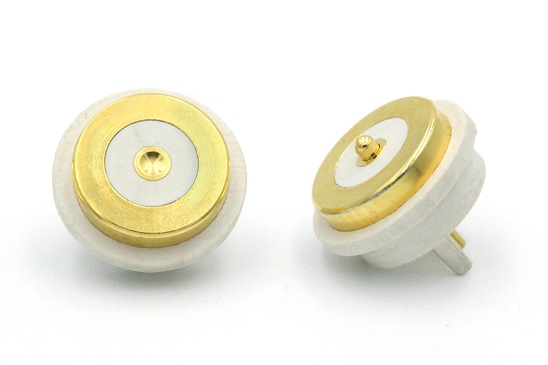 1 pin White magnetic connector 