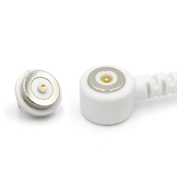 1PIN white magnetic connector with USB cable