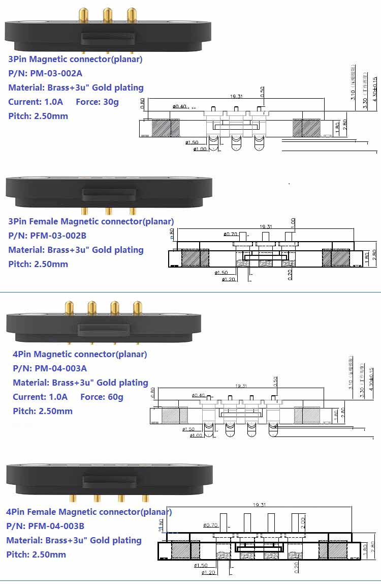 3Pin Magnetic Connector