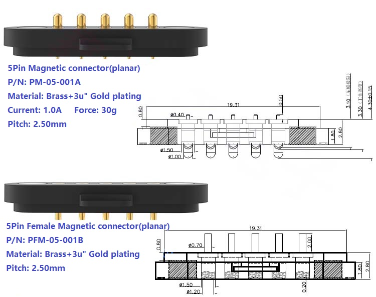 5Pin Magnetic Connector