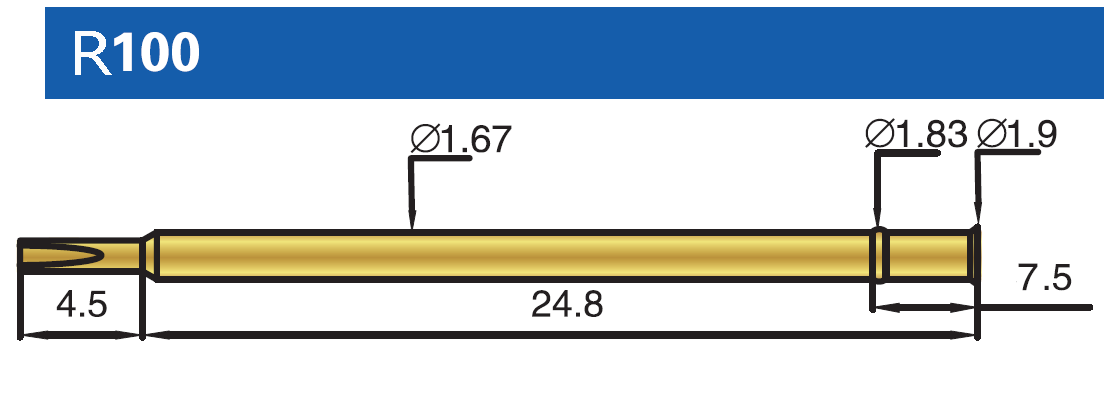 R100 probe pin