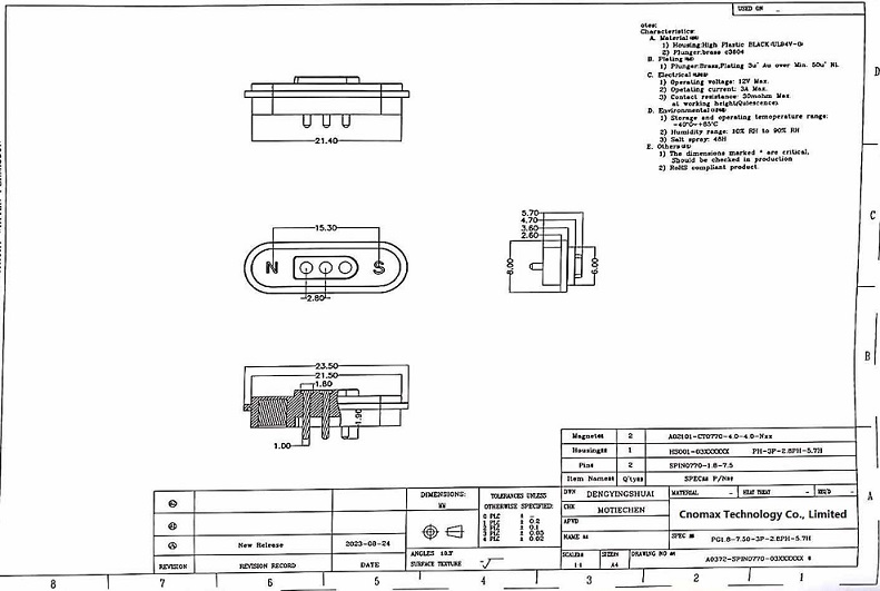 3pin magnet connector