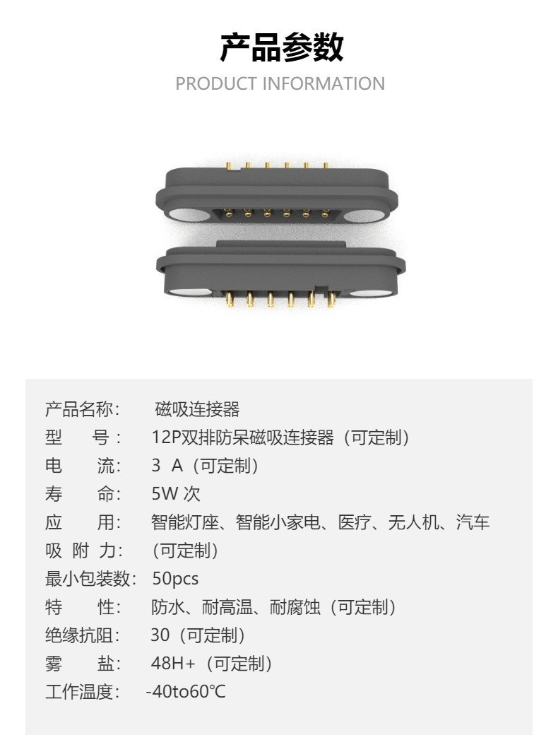 12pin magnetic connector