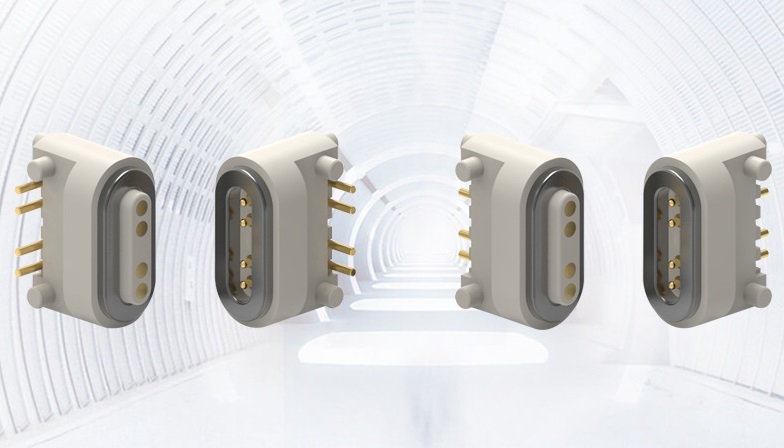 4pin Right angle magnetic connector