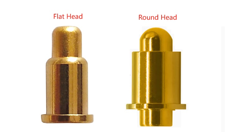 round headed pogo pin and flat headed Pogo pin